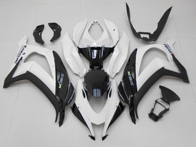 Inexpensive 2016-2019 White Black Kawasaki ZX10R Motorcycle Fairing Inexpensive 2016-2019 White Black Kawasaki ZX10R Motorcycle Fairing