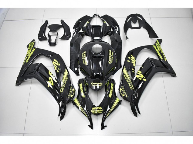 Inexpensive 2016-2019 Black Yellow Reacing Team Ninja Kawasaki ZX10R Motorbike Fairing Inexpensive 2016-2019 Black Yellow Reacing Team Ninja Kawasaki ZX10R Motorbike Fairing