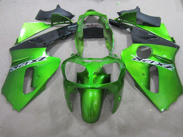 Inexpensive 2000-2001 Green Kawasaki ZX12R Motorbike Fairings Inexpensive 2000-2001 Green Kawasaki ZX12R Motorbike Fairings