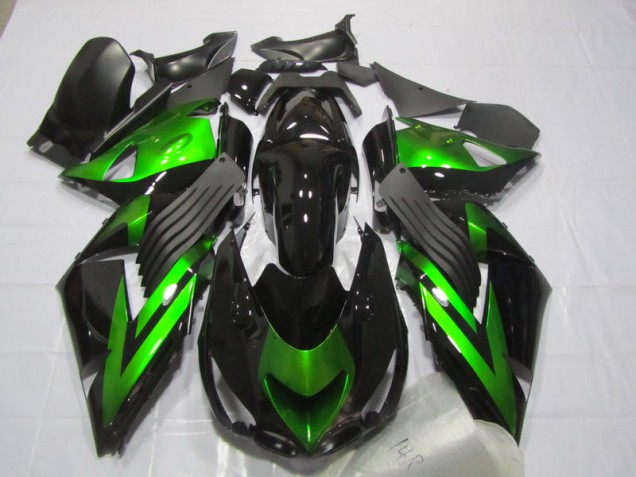 Inexpensive 2006-2011 Black Green Kawasaki ZX14R ZZR1400 Motorcycle Fairings Inexpensive 2006-2011 Black Green Kawasaki ZX14R ZZR1400 Motorcycle Fairings