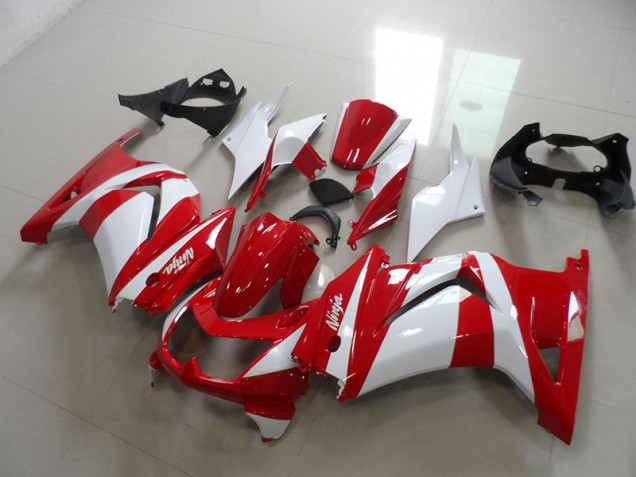 Inexpensive 2008-2012 Red White Kawasaki ZX250R Replacement Fairings Inexpensive 2008-2012 Red White Kawasaki ZX250R Replacement Fairings