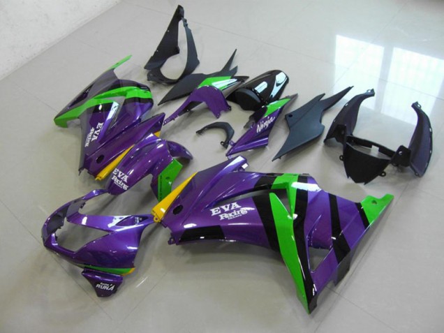 Inexpensive 2008-2012 Purple EVA Racing Kawasaki ZX250R Bike Fairing Inexpensive 2008-2012 Purple EVA Racing Kawasaki ZX250R Bike Fairing