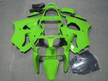 Inexpensive 2000-2002 Green Kawasaki ZX6R Motorcycle Fairings Kits