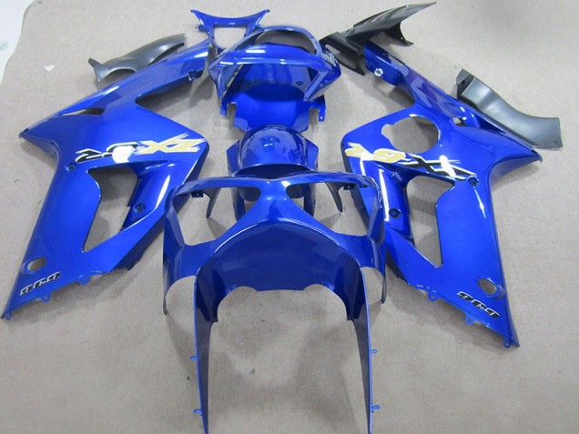 Inexpensive 2003-2004 Blue 636 Kawasaki ZX6R Motorcycle Fairing Kits Inexpensive 2003-2004 Blue 636 Kawasaki ZX6R Motorcycle Fairing Kits
