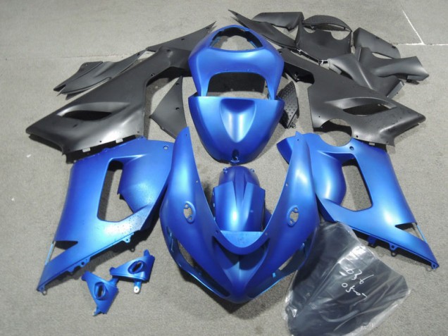 Inexpensive 2005-2006 Blue Kawasaki ZX6R Motorbike Fairing Kits