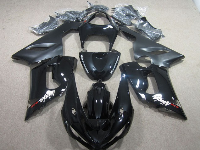 Inexpensive 2005-2006 Black Ninja 636 Kawasaki ZX6R Motorcycle Fairing Inexpensive 2005-2006 Black Ninja 636 Kawasaki ZX6R Motorcycle Fairing