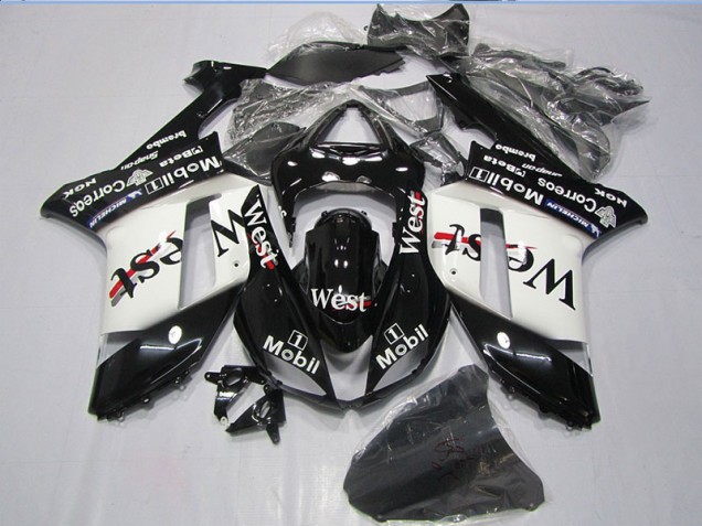 Inexpensive 2007-2008 Black West Mobil Kawasaki ZX6R Motorcycle Bodywork Inexpensive 2007-2008 Black West Mobil Kawasaki ZX6R Motorcycle Bodywork