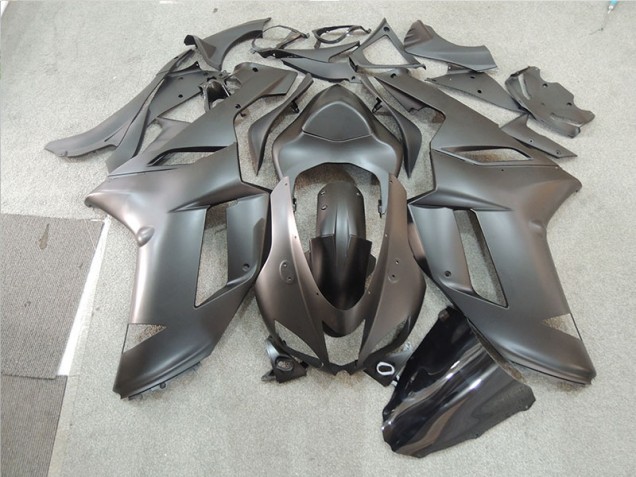 Inexpensive 2007-2008 Black Kawasaki ZX6R Motorcycle Fairing Kit Inexpensive 2007-2008 Black Kawasaki ZX6R Motorcycle Fairing Kit