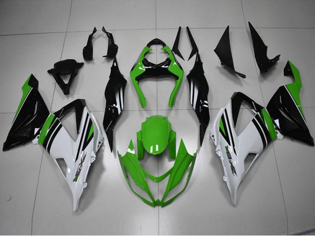 Inexpensive 2013-2018 Black Green White Kawasaki ZX6R Bike Fairing Kit Inexpensive 2013-2018 Black Green White Kawasaki ZX6R Bike Fairing Kit