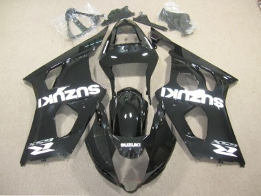 Inexpensive 2003-2004 Black White Decal Suzuki GSXR1000 Motor Bike Fairings