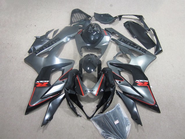 Inexpensive 2005-2006 Black Red Suzuki GSXR1000 Motorcycle Fairings Kit