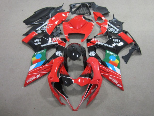 Inexpensive 2005-2006 Black Red Green Suzuki GSXR1000 Bike Fairing