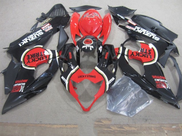 Inexpensive 2005-2006 Black Lucky Strike Red Motul Suzuki GSXR1000 Motorbike Fairing