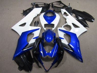 Inexpensive 2005-2006 Blue White Suzuki GSXR1000 Motorcylce Fairings