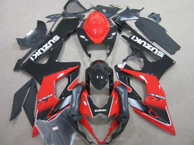 Inexpensive 2005-2006 Black Red Suzuki GSXR1000 Motorcycle Fairings