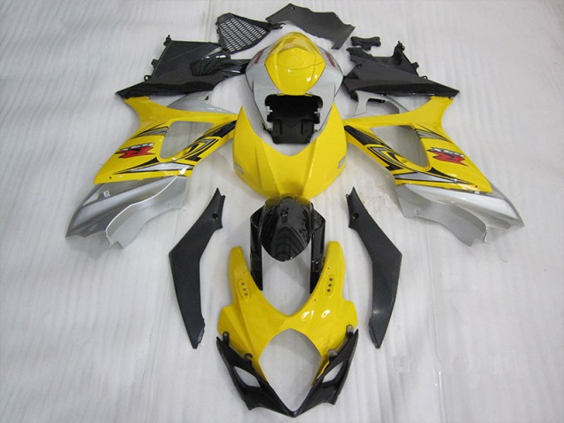 Inexpensive 2007-2008 Yellow Black Suzuki GSXR1000 Motorbike Fairings