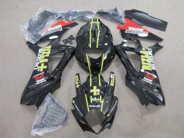 Inexpensive 2007-2008 Black Yellow Rizla Suzuki GSXR1000 Bike Fairings
