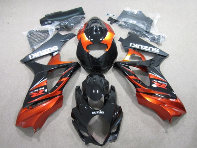 Inexpensive 2007-2008 Black Orange Suzuki GSXR1000 Motorbike Fairing