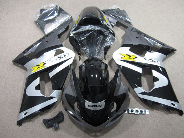 Inexpensive 2001-2003 Black White Suzuki GSXR600 Motorbike Fairing Kits Inexpensive 2001-2003 Black White Suzuki GSXR600 Motorbike Fairing Kits