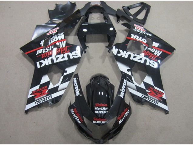 Inexpensive 2004-2005 Black Red Telefumia Movistar Suzuki GSXR600 Motorbike Fairing Inexpensive 2004-2005 Black Red Telefumia Movistar Suzuki GSXR600 Motorbike Fairing