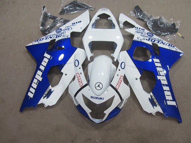 Inexpensive 2004-2005 White Blue Motul Suzuki GSXR600 Motorbike Fairing Inexpensive 2004-2005 White Blue Motul Suzuki GSXR600 Motorbike Fairing