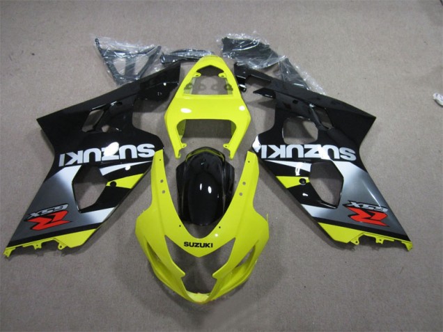 Inexpensive 2004-2005 Yellow Black Suzuki GSXR600 Motorcycle Bodywork Inexpensive 2004-2005 Yellow Black Suzuki GSXR600 Motorcycle Bodywork
