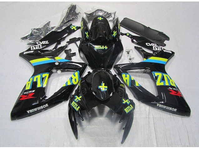 Inexpensive 2006-2007 Black Yellow Rizla Suzuki GSXR600 Moto Fairings Inexpensive 2006-2007 Black Yellow Rizla Suzuki GSXR600 Moto Fairings