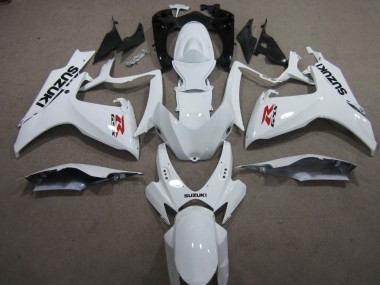 Inexpensive 2006-2007 White Suzuki GSXR600 Motorcyle Fairings