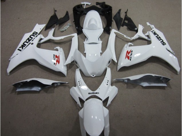 Inexpensive 2006-2007 White Suzuki GSXR600 Motorcyle Fairings Inexpensive 2006-2007 White Suzuki GSXR600 Motorcyle Fairings