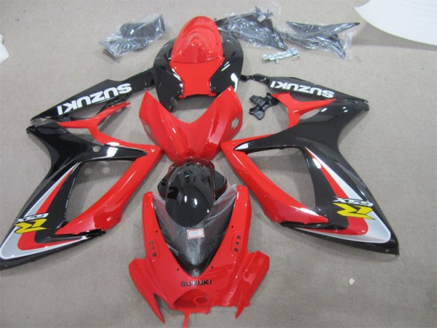 Inexpensive 2006-2007 Red Black Suzuki GSXR600 Replacement Fairings Inexpensive 2006-2007 Red Black Suzuki GSXR600 Replacement Fairings