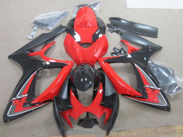 Inexpensive 2006-2007 Black Red Suzuki GSXR600 Motorcylce Fairings Inexpensive 2006-2007 Black Red Suzuki GSXR600 Motorcylce Fairings