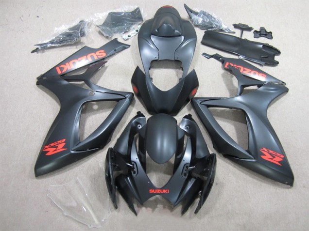 Inexpensive 2006-2007 Black Red Decal Suzuki GSXR600 Motorcycle Fairing Inexpensive 2006-2007 Black Red Decal Suzuki GSXR600 Motorcycle Fairing