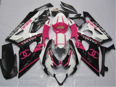 Inexpensive 2006-2007 Pink Chanel Suzuki GSXR600 Bike Fairings