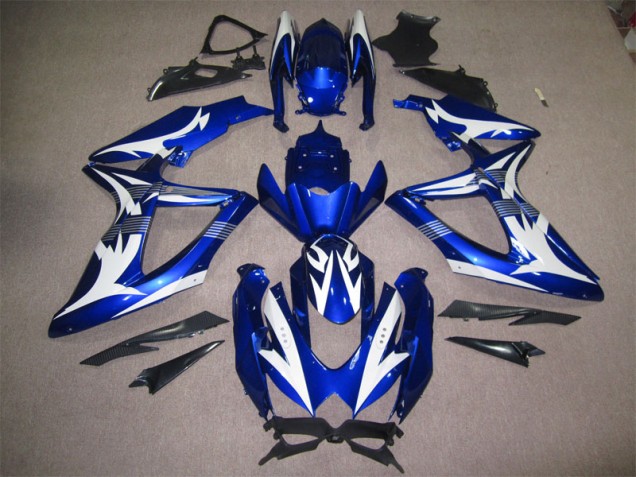Inexpensive 2008-2010 Blue White Suzuki GSXR600 Motorcycle Bodywork Inexpensive 2008-2010 Blue White Suzuki GSXR600 Motorcycle Bodywork