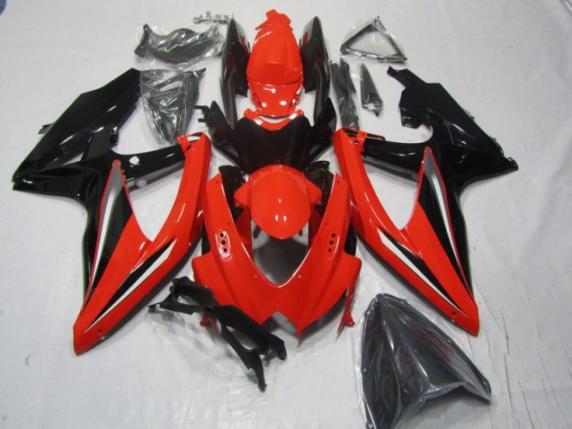 Inexpensive 2008-2010 Red Black Suzuki GSXR600 Moto Fairings Inexpensive 2008-2010 Red Black Suzuki GSXR600 Moto Fairings