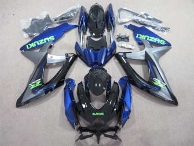 Inexpensive 2008-2010 Blue Green Decal Suzuki GSXR600 Motorcylce Fairings