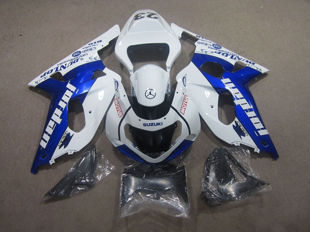 Inexpensive 2001-2003 White Blue Motul Suzuki GSXR750 Motorcycle Fairing Kit Inexpensive 2001-2003 White Blue Motul Suzuki GSXR750 Motorcycle Fairing Kit
