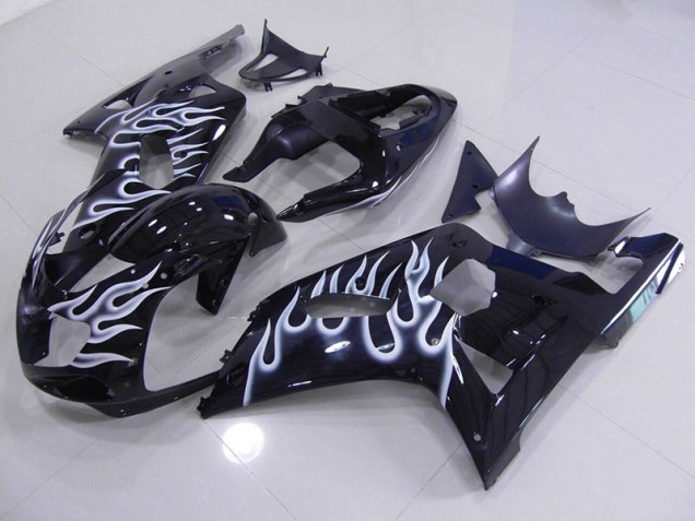 Inexpensive 2001-2003 Blue White Flame Suzuki GSXR750 Motor Fairings Inexpensive 2001-2003 Blue White Flame Suzuki GSXR750 Motor Fairings