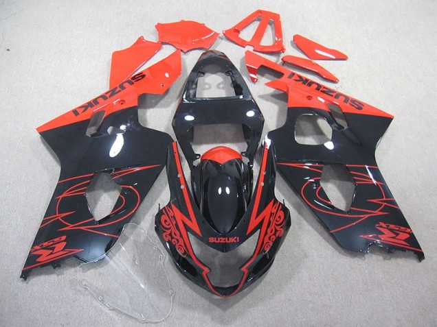 Inexpensive 2004-2005 Red Black Suzuki GSXR750 Motorcycle Fairings Inexpensive 2004-2005 Red Black Suzuki GSXR750 Motorcycle Fairings