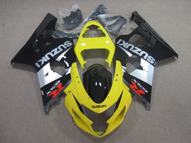 Inexpensive 2004-2005 Yelow Black Silver Suzuki GSXR750 Motorcycle Replacement Fairings Inexpensive 2004-2005 Yelow Black Silver Suzuki GSXR750 Motorcycle Replacement Fairings