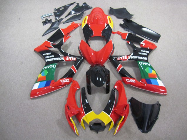 Inexpensive 2006-2007 Red Black Green Suzuki GSXR750 Replacement Fairings Inexpensive 2006-2007 Red Black Green Suzuki GSXR750 Replacement Fairings