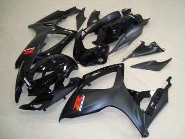 Inexpensive 2006-2007 Matte Black Suzuki GSXR750 Motorcycle Fairings