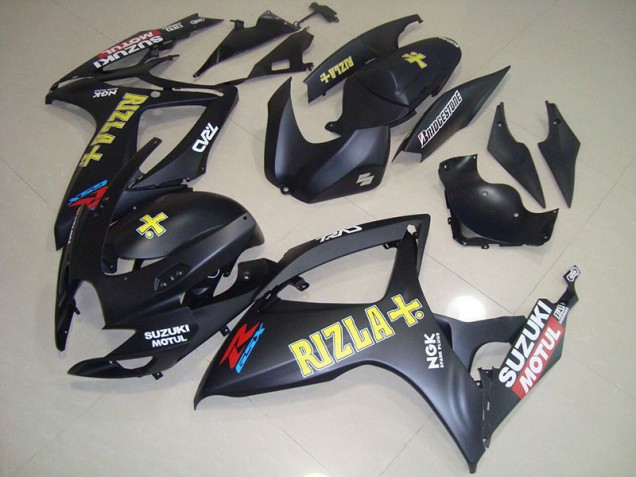 Inexpensive 2006-2007 Black Yellow Rizla Suzuki GSXR750 Motorbike Fairing Kits Inexpensive 2006-2007 Black Yellow Rizla Suzuki GSXR750 Motorbike Fairing Kits