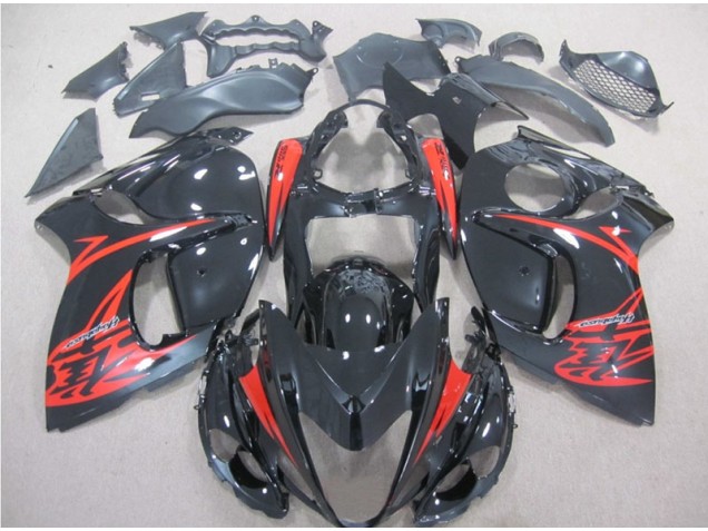 Inexpensive 2008-2019 Black Red Suzuki GSXR1300 Hayabusa Motorcycle Bodywork Inexpensive 2008-2019 Black Red Suzuki GSXR1300 Hayabusa Motorcycle Bodywork
