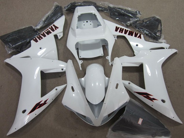 Inexpensive 2002-2003 White Black Yamaha YZF R1 Motorcycle Fairing Kit Inexpensive 2002-2003 White Black Yamaha YZF R1 Motorcycle Fairing Kit