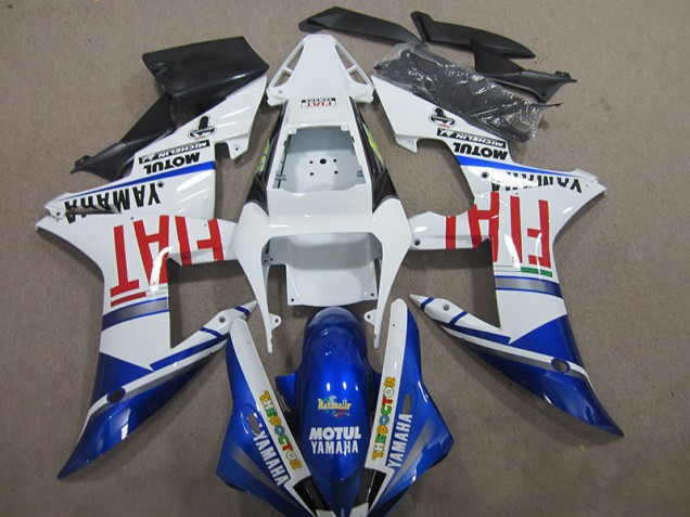 Inexpensive 2004-2006 Blue White Motul Fiat Yamaha YZF R1 Bike Fairing Inexpensive 2004-2006 Blue White Motul Fiat Yamaha YZF R1 Bike Fairing