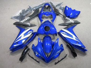 Inexpensive 2007-2008 Blue White Yamaha YZF R1 Motorcycle Fairings