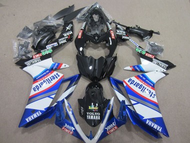 Inexpensive 2007-2008 Black White Sterilgarda Yamaha YZF R1 Motorcylce Fairings