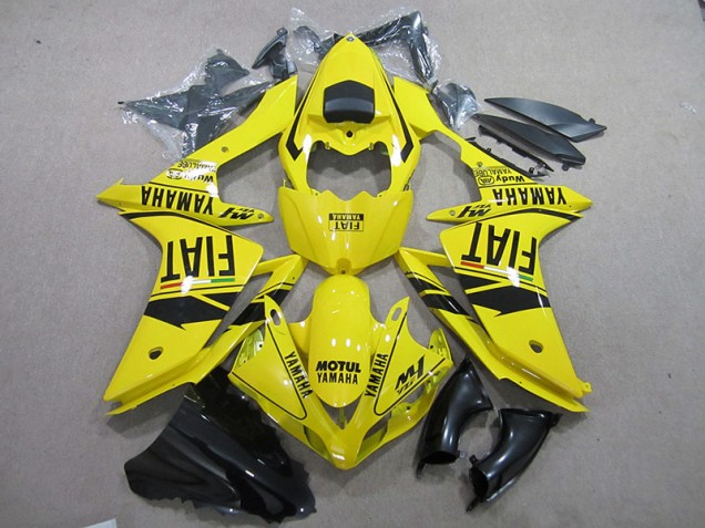 Inexpensive 2007-2008 Yellow Black Motul Fiat Yamaha YZF R1 Motorcycle Fairing Inexpensive 2007-2008 Yellow Black Motul Fiat Yamaha YZF R1 Motorcycle Fairing