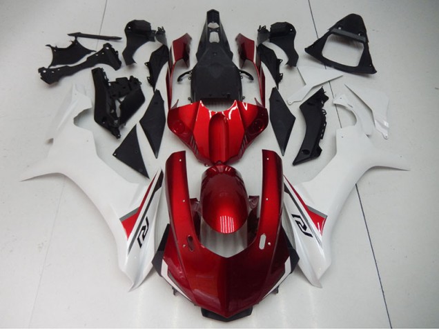 Inexpensive 2015-2019 Red White Yamaha YZF R1 Bike Fairings Inexpensive 2015-2019 Red White Yamaha YZF R1 Bike Fairings